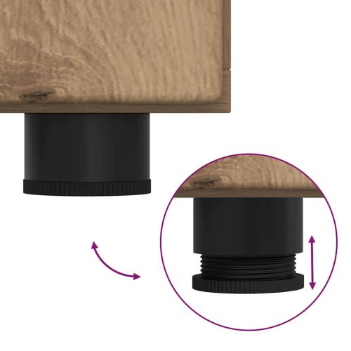  Széf polcokkal Artisan tölgy 88,5 x 30,5 x 55,5 cm Faanyag