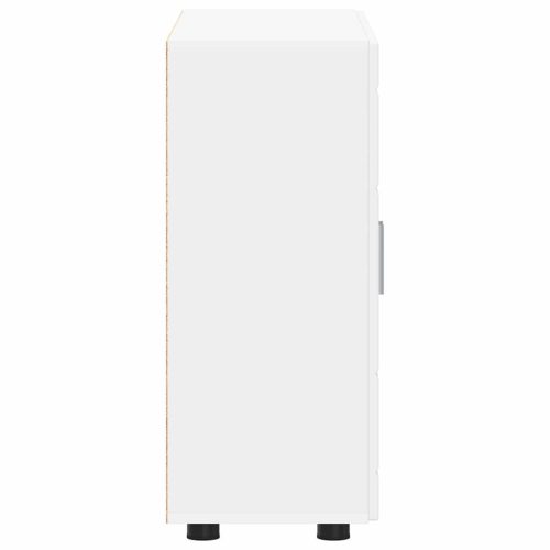  Széf polcokkal tárolóval Fehér 55.5 x 29 x 100 cm Faanyag