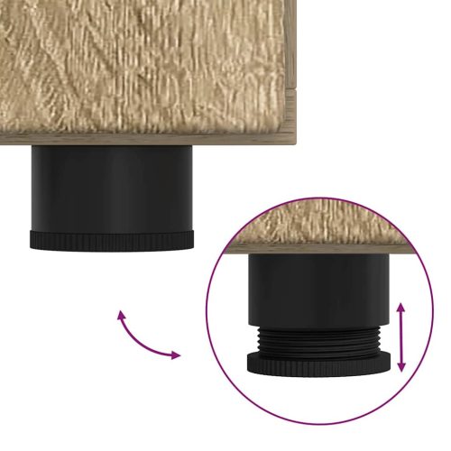  Széf polcokkal ajtóval Sonoma tölgy 88,5 x 30,5 x 73 cm Faanyag