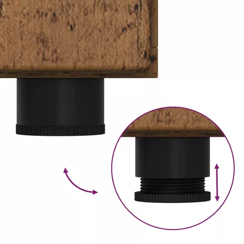  Széf polcokkal tárolóval Öreg fa 88,5 x 30,5 x 73 cm Faanyag