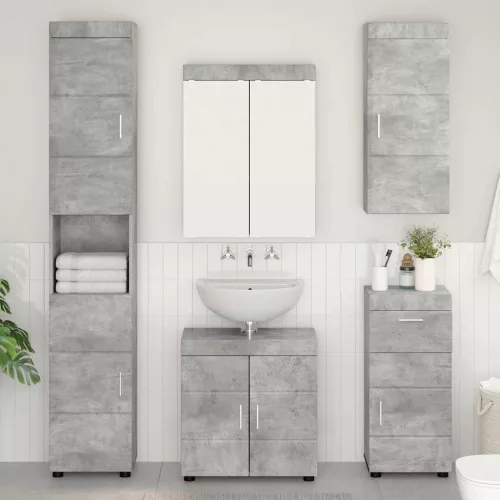  Fürdőszobai faliszekrény TULUM Beton Szürke 37 x 24,5 x 86 cm