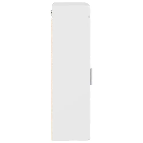  Fürdőszobai faliszekrény TULUM Magas Fényű Fehér Faanyag