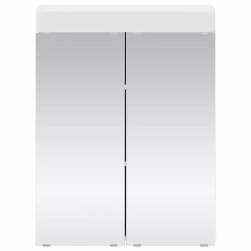  Fürdőszobai tükörszekrény TULUM Fehér 60 x 16,5 x 78 cm Faanyag