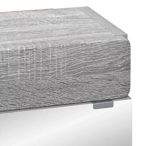  Fürdőszobai tükörszekrény TULUM Szürke Sonoma 60 x 16,5 x 78 cm