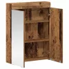  Fürdőszobai tükörszekrény TULUM Öreg fa 60 x 16,5 x 78 cm