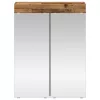  Fürdőszobai tükörszekrény TULUM Öreg fa 60 x 16,5 x 78 cm