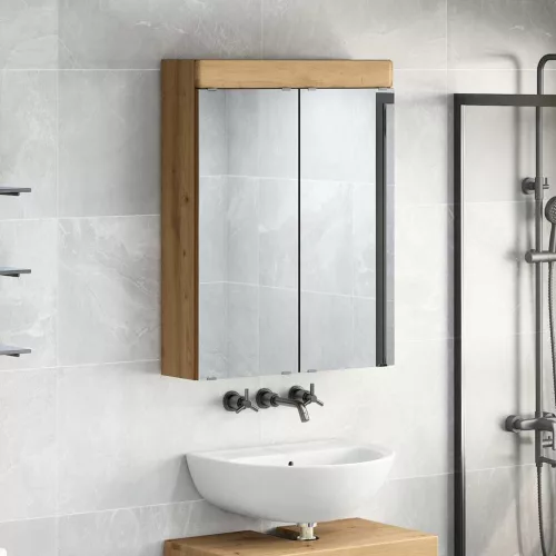  Fürdőszobai tükörszekrény TULUM Artisan tölgy 60 x 16,5 x 78 cm