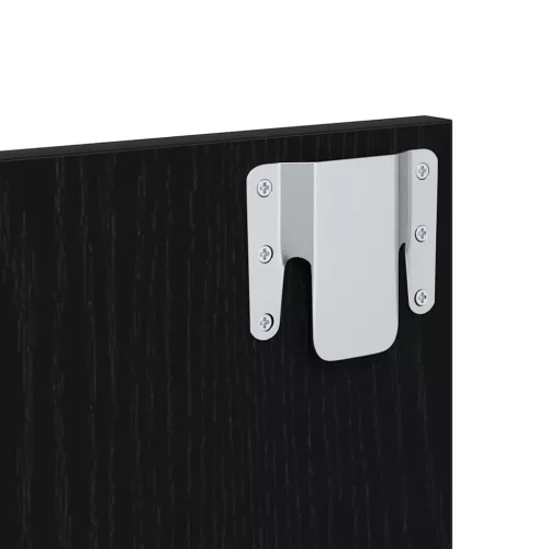  Fali éjjeli szekrény 2 pcs Fekete tölgy 48,5 x 32,5 x 80 cm