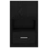  Ágyat tartó szekrény 2 pcs Musta tammi 48.5 x 32.5 x 80 cm