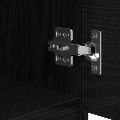  Ágyat tartó szekrény 2 pcs Musta tammi 40 x 39 x 40 cm Faanyag