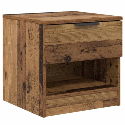  Ágyat tartó szekrény 2 pcs Régi fa 40 x 39 x 40 cm Faanyag