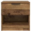  Ágyat tartó szekrény 2 pcs Régi fa 40 x 39 x 40 cm Faanyag