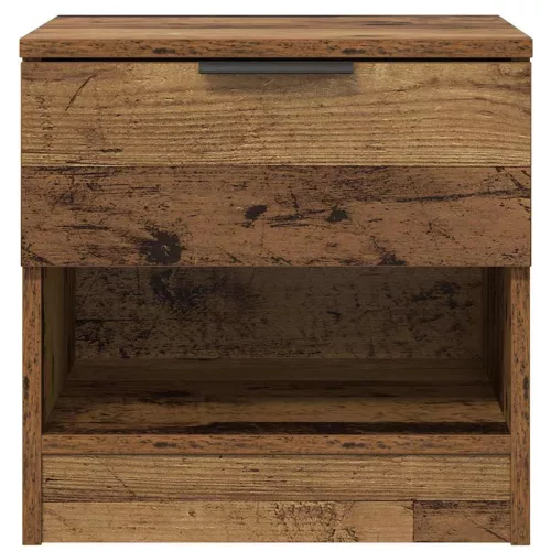  Ágyat tartó szekrény 2 pcs Régi fa 40 x 39 x 40 cm Faanyag
