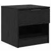  Ágyat tartó szekrény 2 pcs Musta tammi 40 x 39 x 40 cm Faanyag