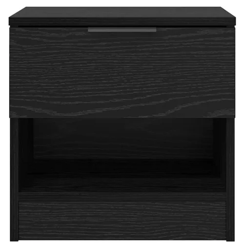  Ágyat tartó szekrény 2 pcs Musta tammi 40 x 39 x 40 cm Faanyag
