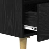  Éjjeliszekrény 2 pcs Musta tammi 40 x 35 x 47.5 cm Faanyag