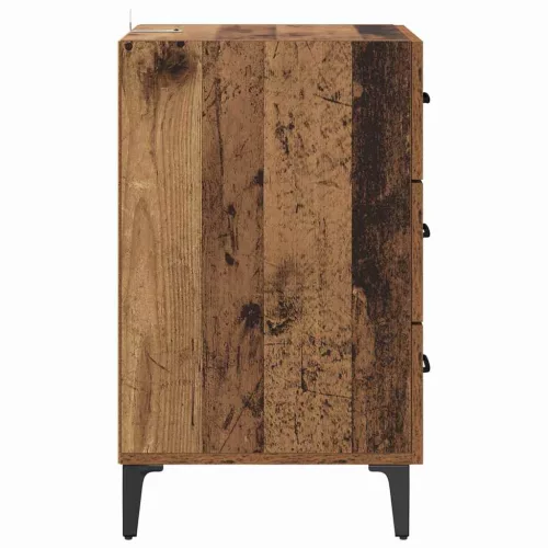  Éjjeliszekrény fiókkal Régi fa 40 x 40 x 66 cm Faanyag