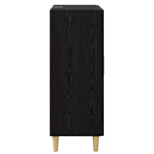  Széf fiókkal Fekete tölgy 69,5 x 34 x 90 cm Faanyag
