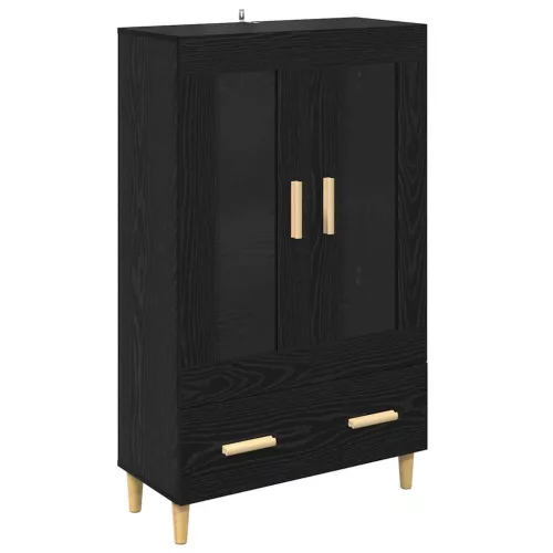  Magasfiú fiókkal Fekete tölgy 70 x 31 x 115 cm Faanyag