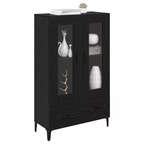  Magasfiú Fekete tölgy 70 x 31 x 115 cm Műszaki fa és vas