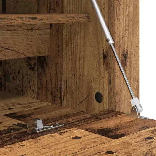  Cipőszekrény polcokkal ajtóval Régi fa 100 x 35 x 38 cm Faanyag