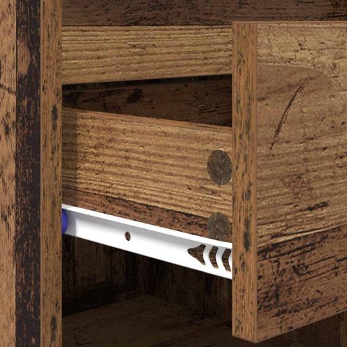  Cipőszekrény fiókkal tárolóval Öreg fa 102 x 36 x 60 cm Faanyag