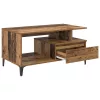  Dohányzóasztal with Drawer Régi fa 90 x 49 x 45 cm Faanyag
