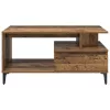  Dohányzóasztal with Drawer Régi fa 90 x 49 x 45 cm Faanyag