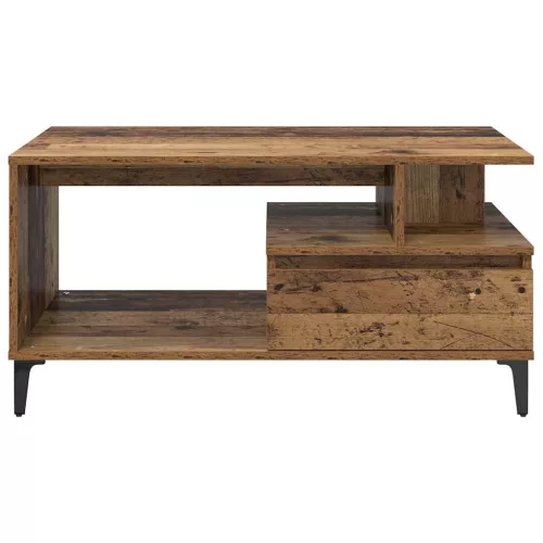  Dohányzóasztal with Drawer Régi fa 90 x 49 x 45 cm Faanyag