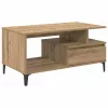  Dohányzóasztal kézműves tölgy 90 x 49 x 45 cm Faanyag