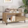  Dohányzóasztal kézműves tölgy 90 x 49 x 45 cm Faanyag