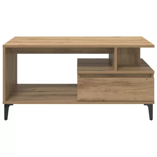  Dohányzóasztal kézműves tölgy 90 x 49 x 45 cm Faanyag