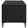  Dohányzóasztal with Drawer Musta tammi 90 x 49 x 45 cm Faanyag