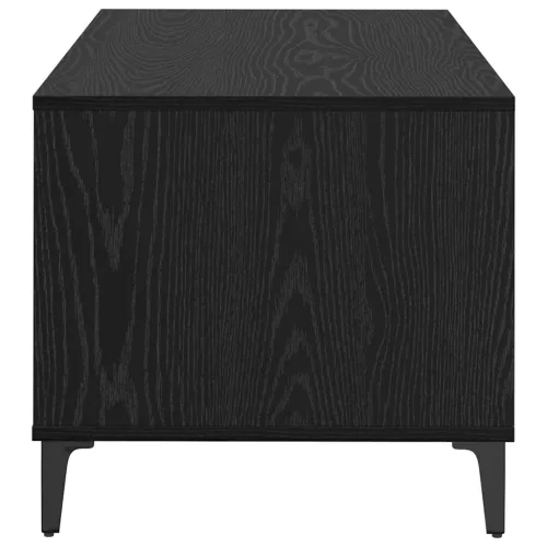  Dohányzóasztal with Drawer Musta tammi 90 x 49 x 45 cm Faanyag