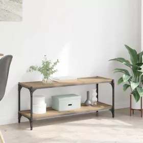  TV szekrény Artisan tölgy 100x33x41cm Műszaki fa és vas