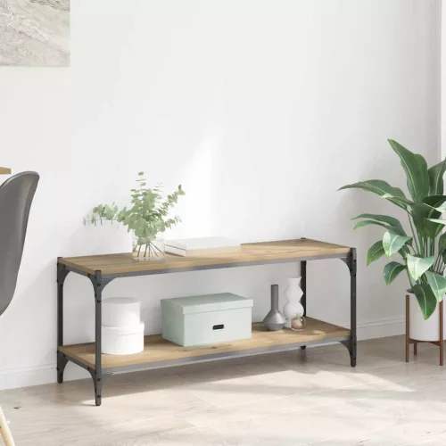  TV szekrény Artisan tölgy 100x33x41cm Műszaki fa és vas