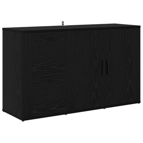  Széf fiókkal Fekete tölgy 100 x 33 x 59.5 cm Faanyag