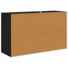  Széf fiókkal Fekete tölgy 100 x 33 x 59.5 cm Faanyag