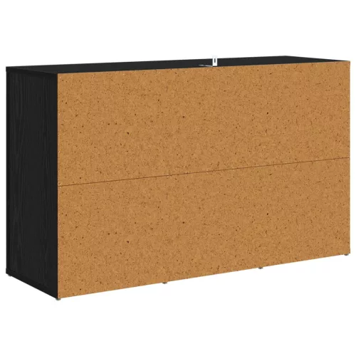  Széf fiókkal Fekete tölgy 100 x 33 x 59.5 cm Faanyag
