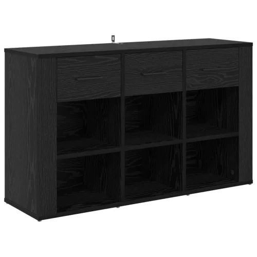  Széf fiókkal Fekete tölgy 100 x 30 x 59,5 cm Faanyag