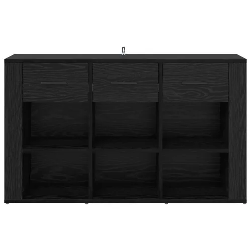  Széf fiókkal Fekete tölgy 100 x 30 x 59,5 cm Faanyag