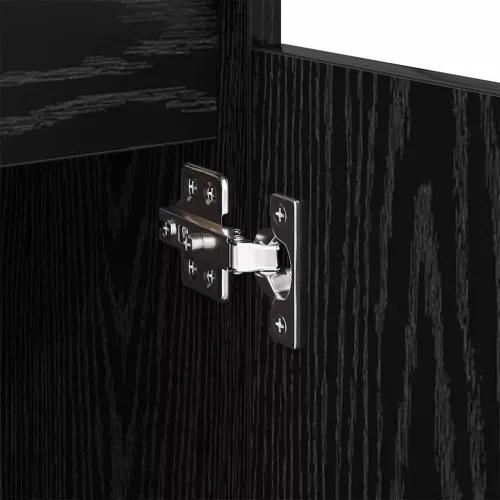  Széf fiókkal Fekete tölgy 60 x 35 x 70 cm Faanyag