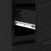  Széf fiókkal Fekete tölgy 60 x 35 x 70 cm Műszaki fa és vas