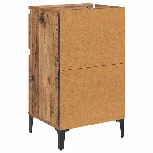  Éjjeliszekrény fiókkal 2 pcs Régi fa 40 x 35 x 70 cm Faanyag