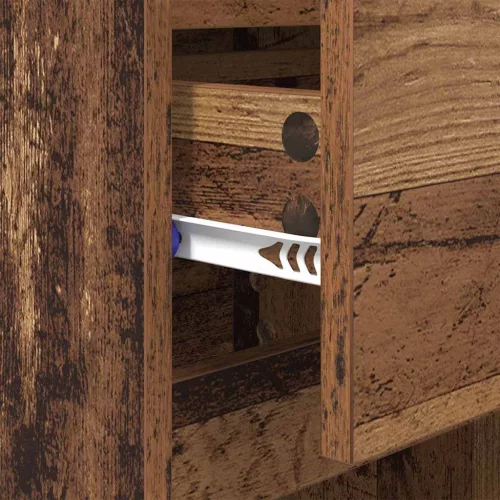  Éjjeliszekrény fiókkal 2 pcs Régi fa 40 x 35 x 70 cm Faanyag