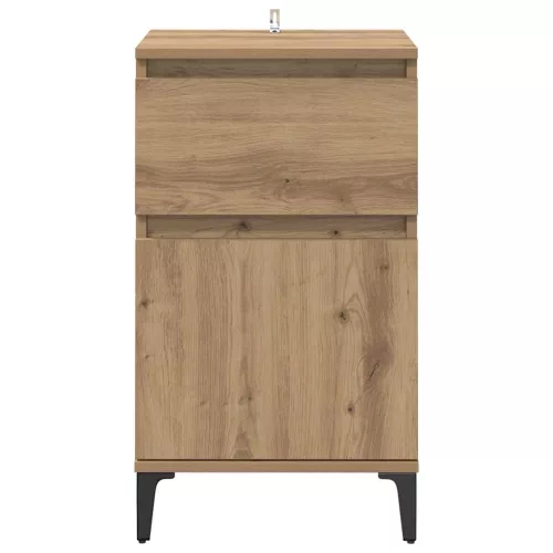  Éjjeliszekrény fiókkal kézműves tölgy 40 x 35 x 70 cm Faanyag