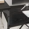  Asztal Fekete tölgy 135 x 50 x 90 cm Faanyag