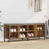  Cipőszekrény Öreg fa 131 x 35 x 50 cm Műszaki fa és vas