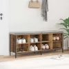  Cipőszekrény Öreg fa 131 x 35 x 50 cm Műszaki fa és vas