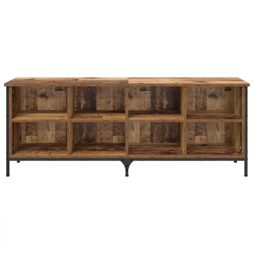  Cipőszekrény Öreg fa 131 x 35 x 50 cm Műszaki fa és vas